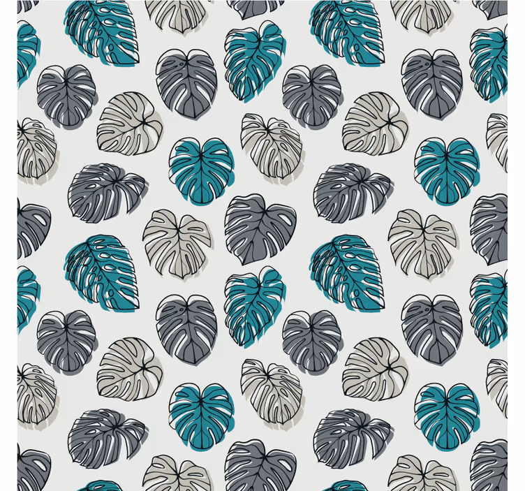 Monstera leaf pattern tapete za spalnice - TenStickers