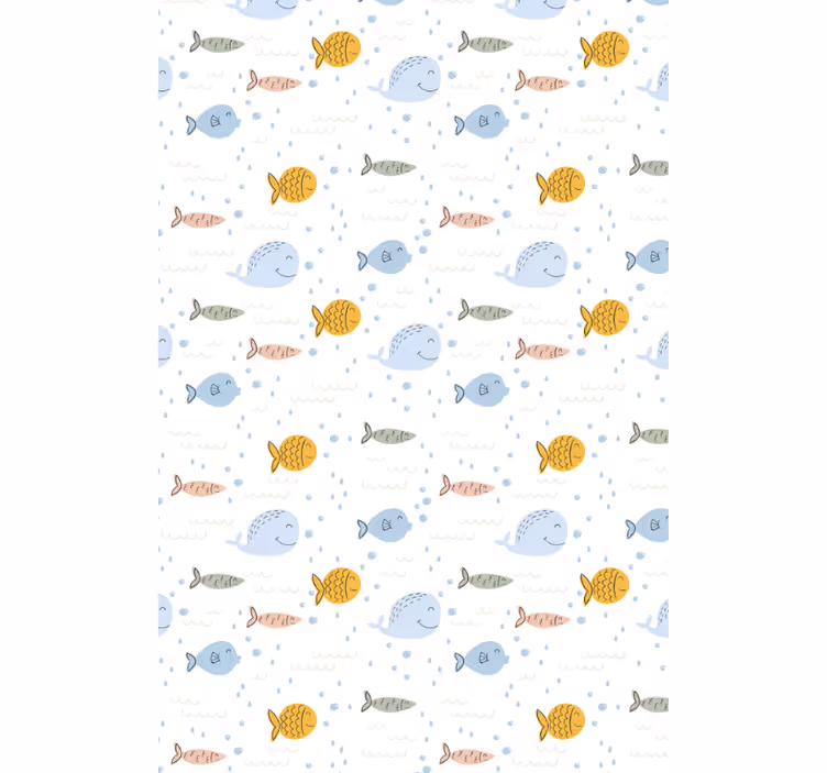 Cartoon multicolor fish tapeta z živalmi - TenStickers