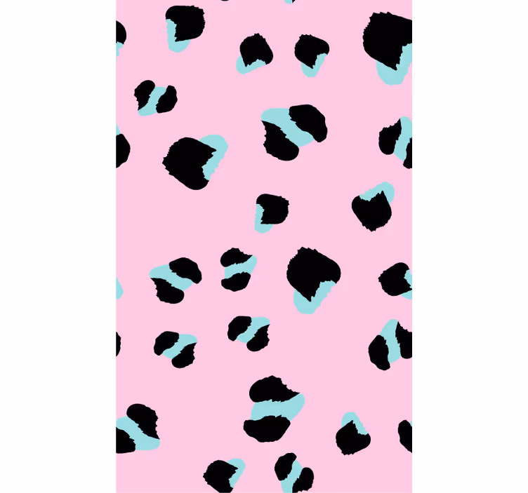 Tapeta z živalmi rožnati leopard - TenStickers