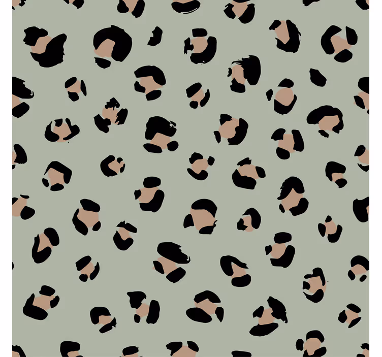 Tapeta z živalmi vodcolorski leopardji vzorec - TenStickers