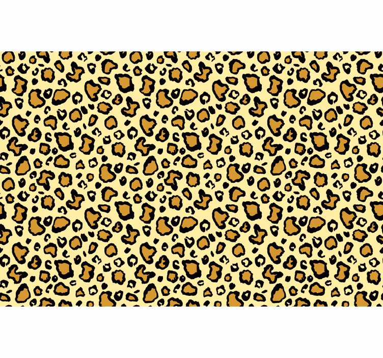 Yellow leopard pattern tapeta z živalmi - TenStickers