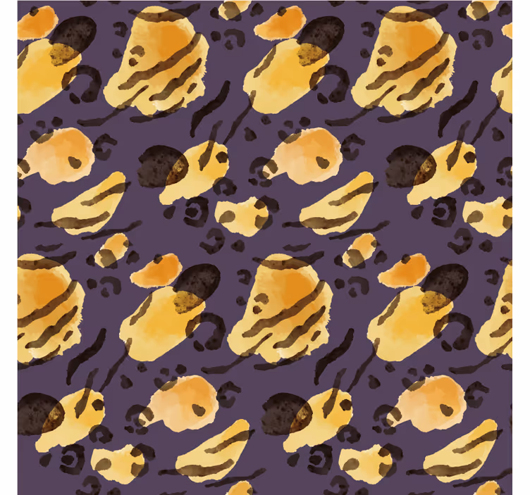 Tapeta z živalmi tigerjevi madeži aquarella - TenStickers