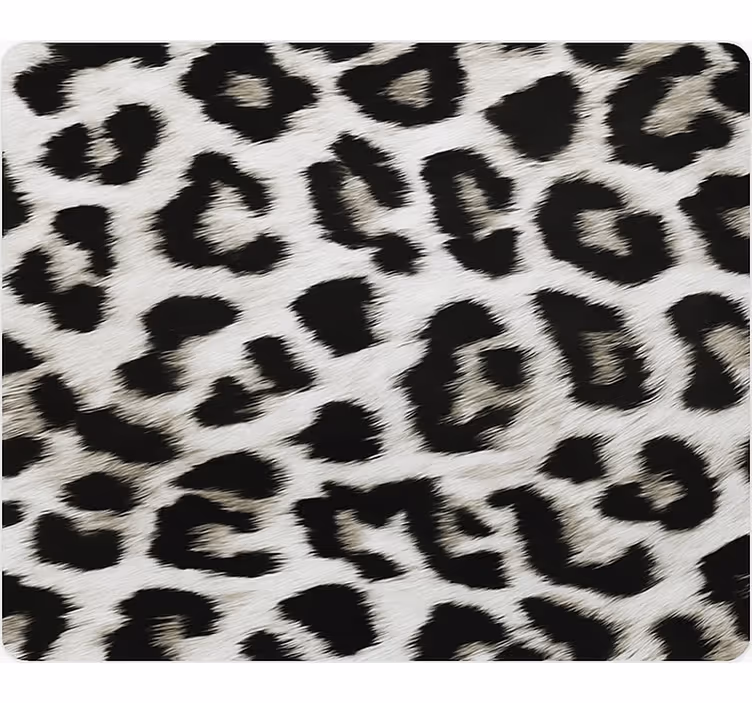 Tapeta z živalmi v vzorcu belega leoparda - TenStickers