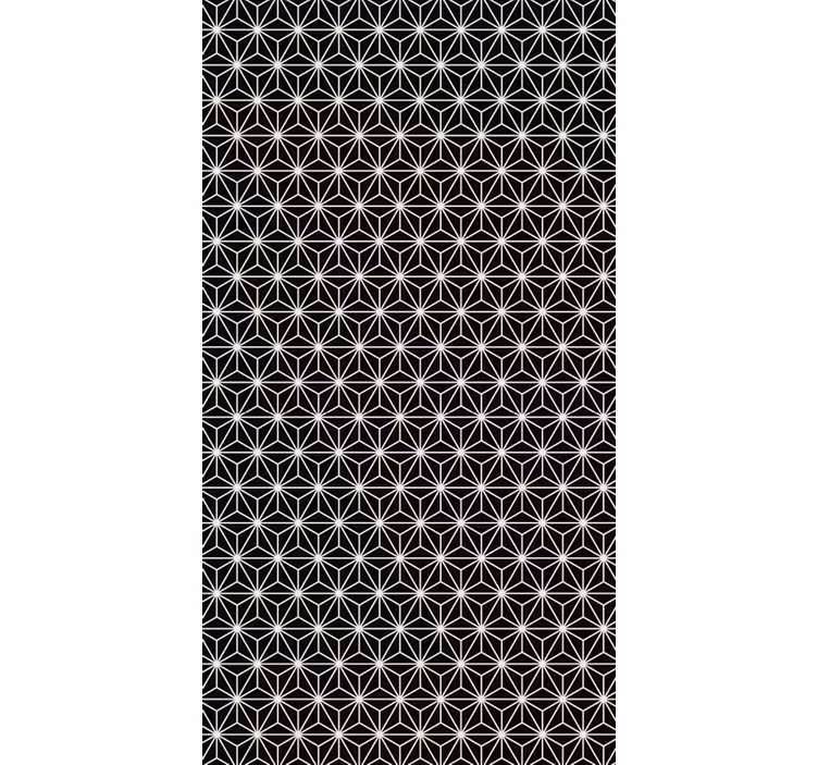 Pisarniški tapeti črno-bele geometrijske diamante - TenStickers
