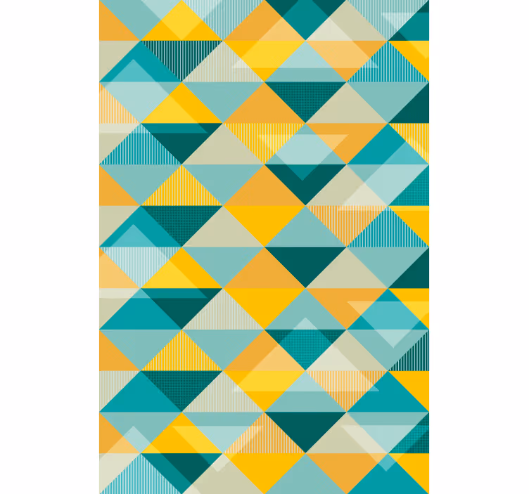 Hodnikovski tapeti geometrijski trikotni vzorec - TenStickers