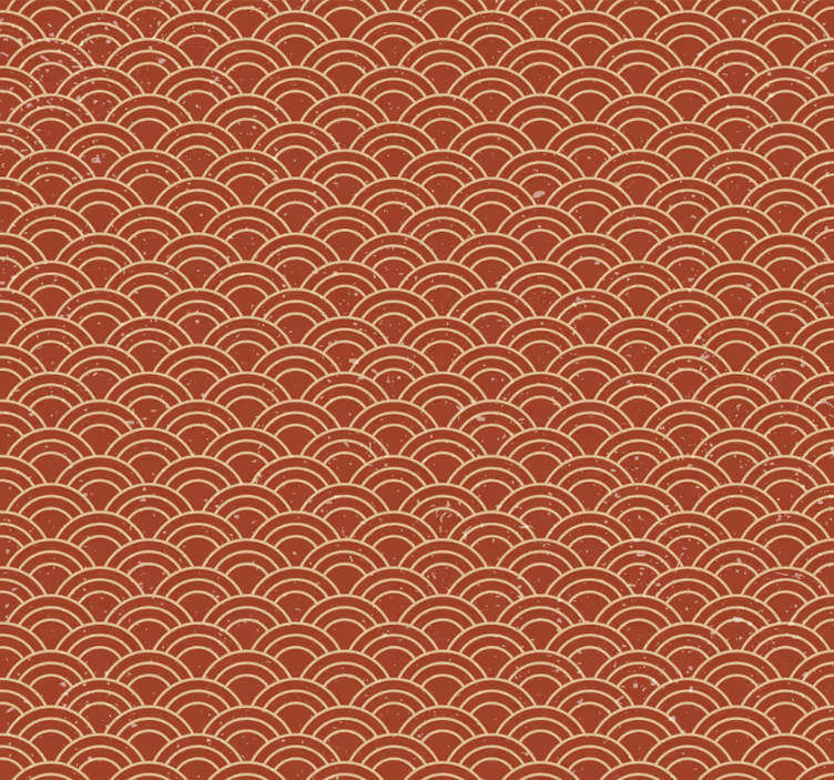 Hodnikovski tapeti japonski valovi v vintage slogu - TenStickers
