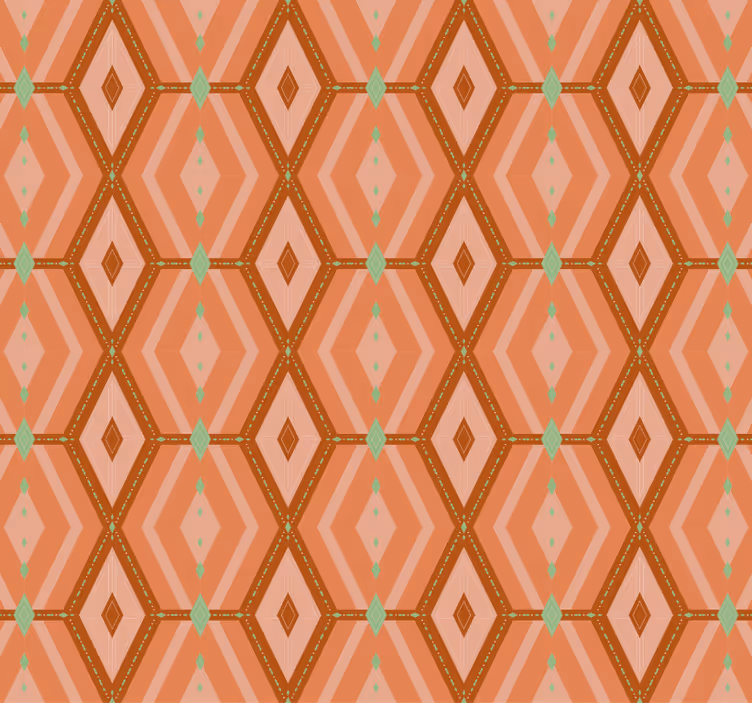 Hodnikovski tapeti geometrijski odtenki jeseni - TenStickers