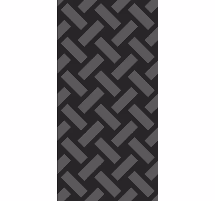 Hodnikovski tapeti geometrijski črni kvadratni vzorec - TenStickers