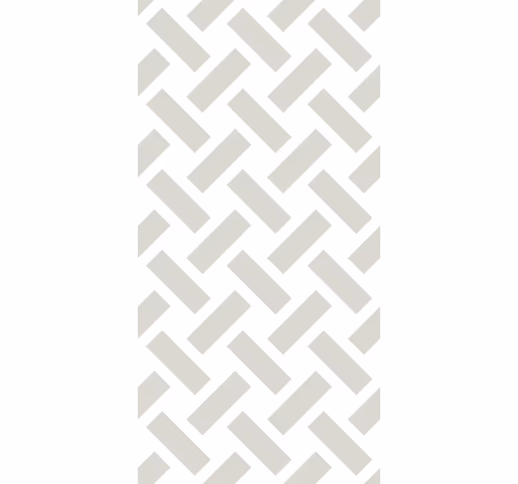 Hodnikovski tapeti geometrijski beli kvadratni vzorec - TenStickers