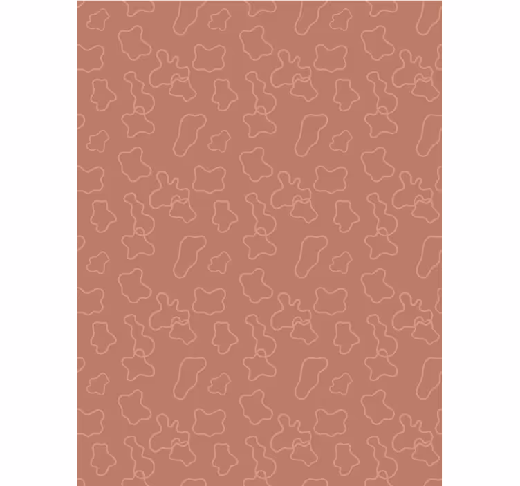 Terracotta irregular cercles tapete za jedilnico - TenStickers
