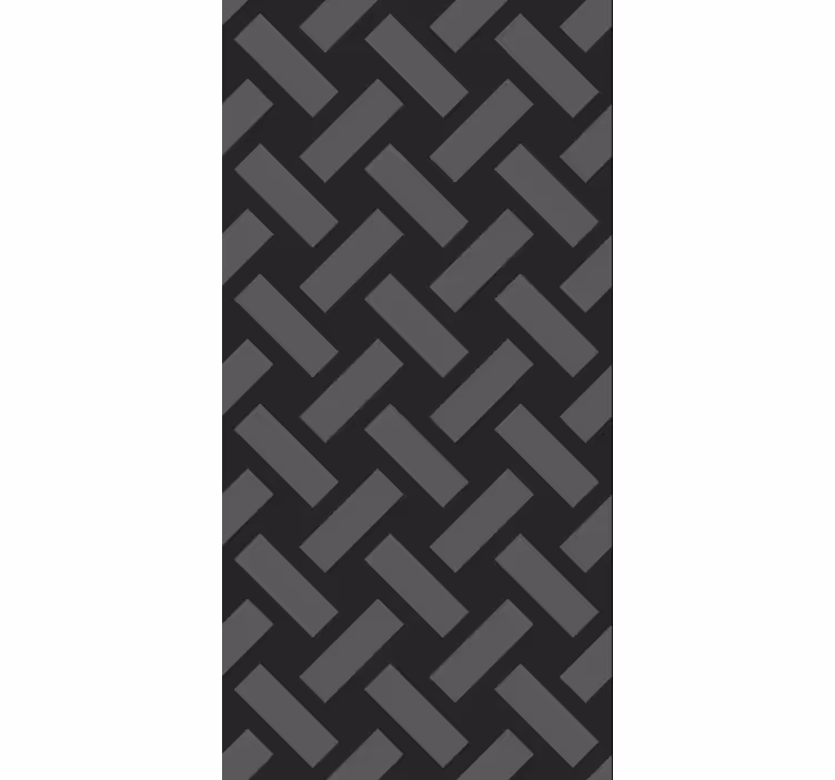 Geometric black squared pattern tapete za jedilnico - TenStickers