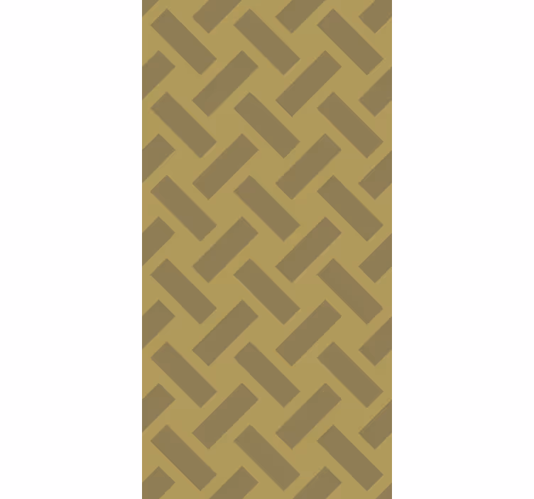 Geometric yellow squared pattern tapete za jedilnico - TenStickers