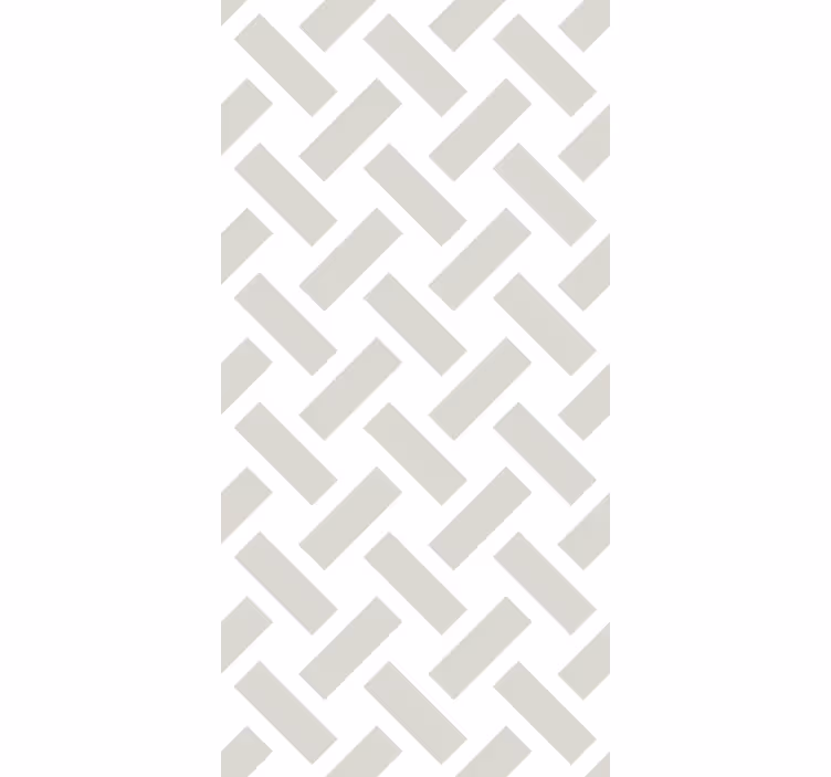 Geometric white squared pattern tapete za jedilnico - TenStickers