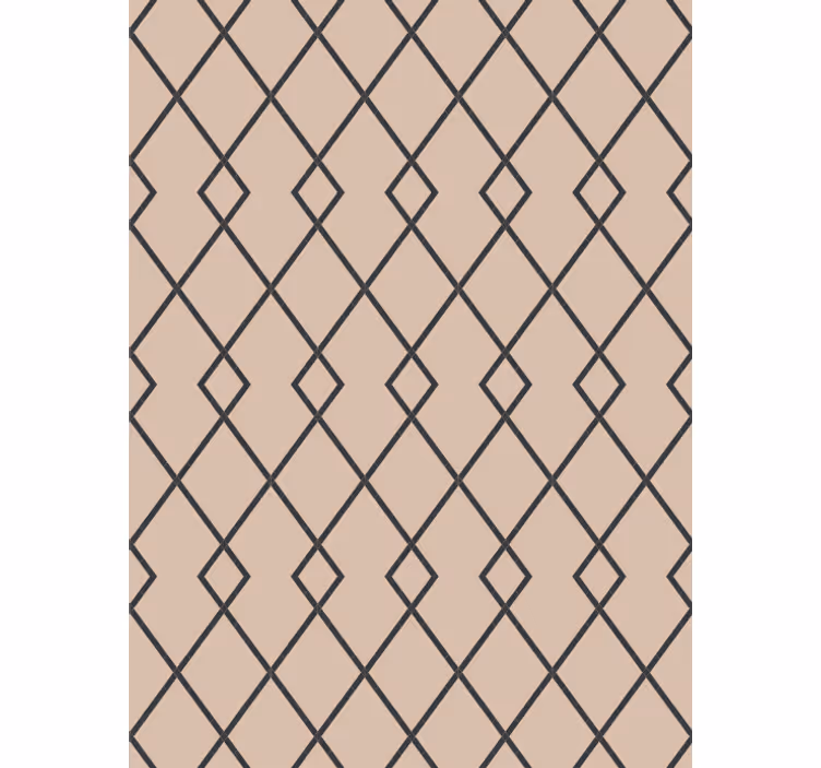 Geometric beige diamond pattern tapete za jedilnico - TenStickers