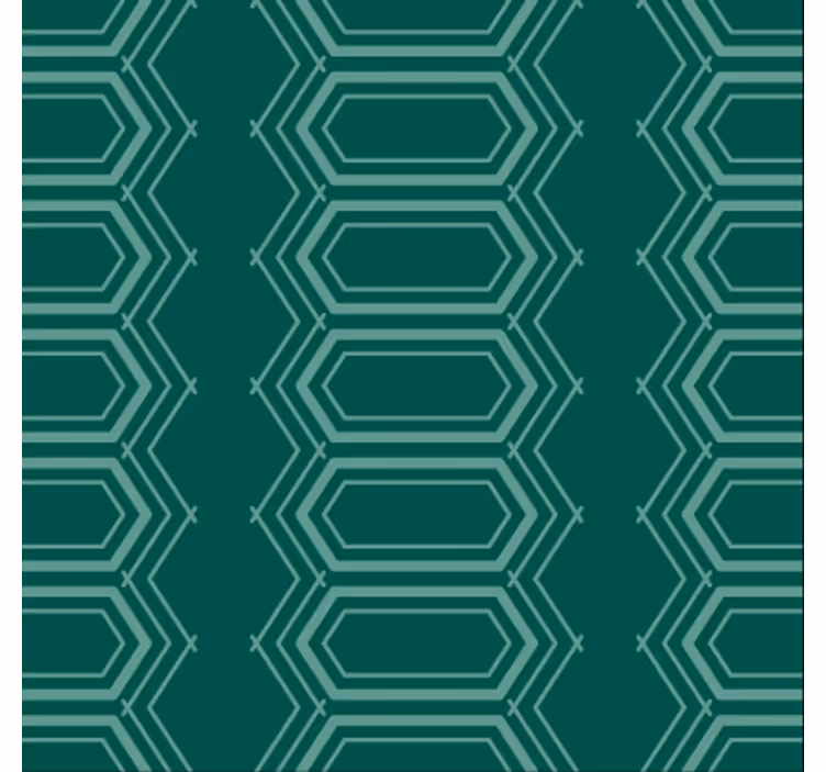 Emerald geometric pattern tapete za jedilnico - TenStickers