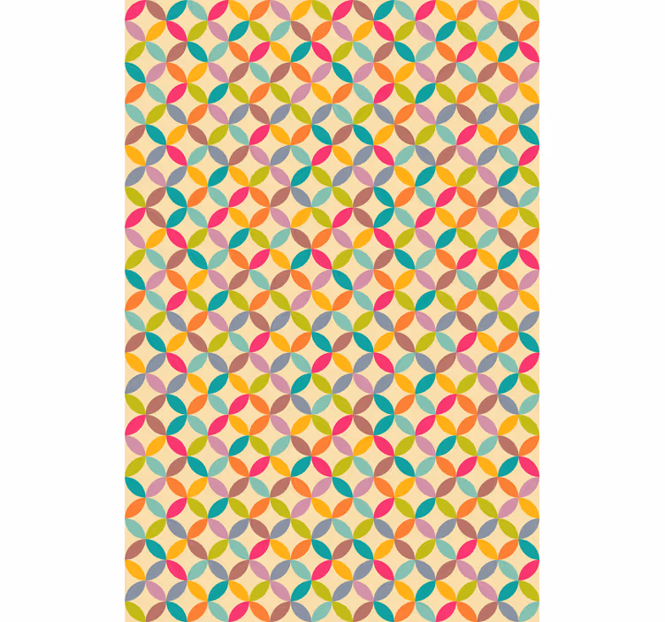 Colorful geometric tapete za jedilnico - TenStickers