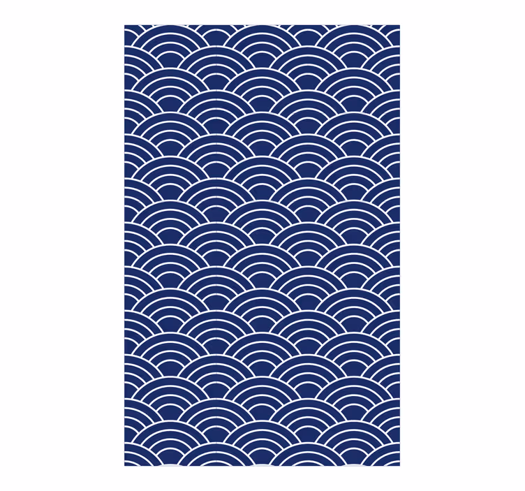 Wavy lines pattern geometrijski zidni papir - TenStickers