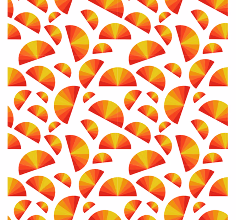 Circular motif array geometrijski zidni papir - TenStickers