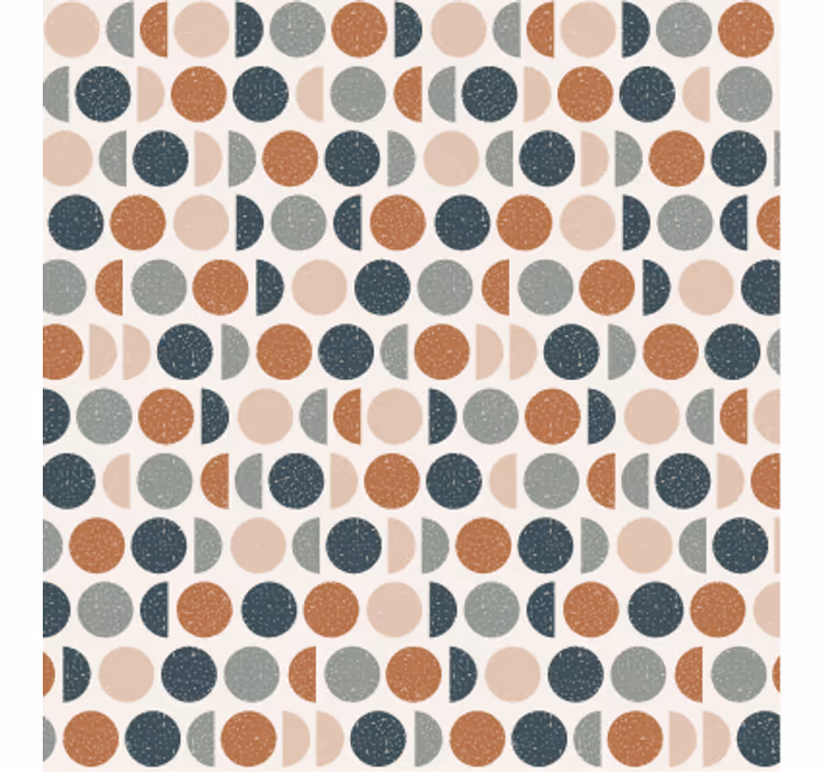 Retro dots pattern geometrijski zidni papir - TenStickers