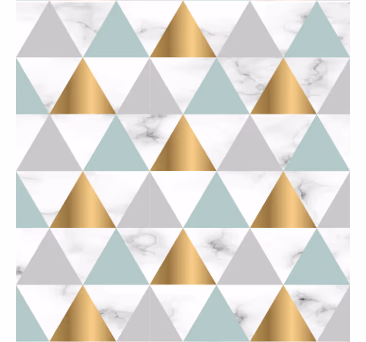 Geometric triad geometrijski zidni papir - TenStickers