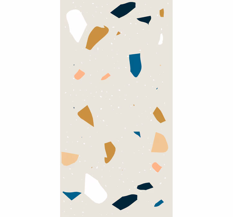 Terrazzo splash geometrijski zidni papir - TenStickers
