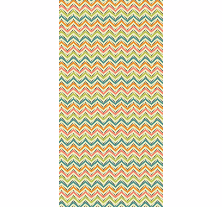 Geometrijski zidni papir chevron zigzag motiv - TenStickers