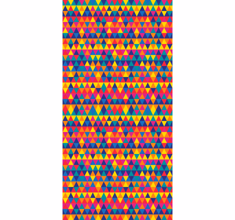 Geometrijski zidni papir pisan trikotniki vzorec - TenStickers