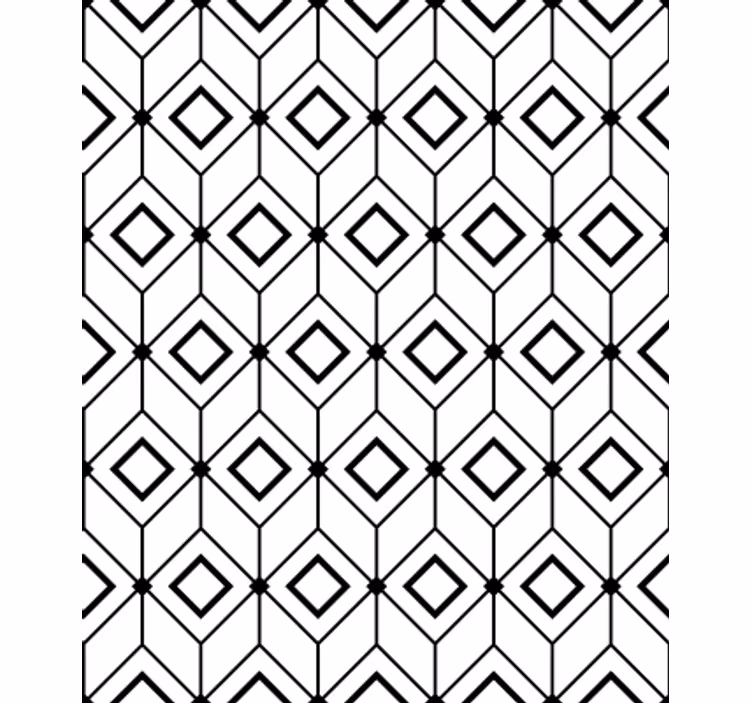 Geometrijski zidni papir sodobni diamantni elementi - TenStickers