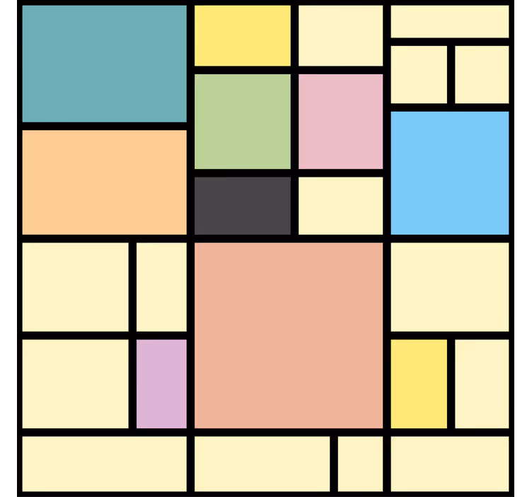Geometrijski zidni papir živahna geometrija - TenStickers