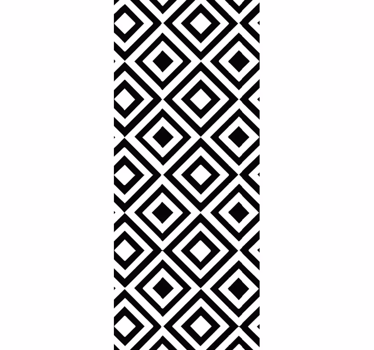 Geometrijski zidni papir črno-beli - TenStickers