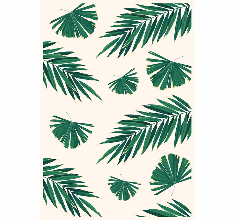 Lush green leaves tapeta narave - TenStickers