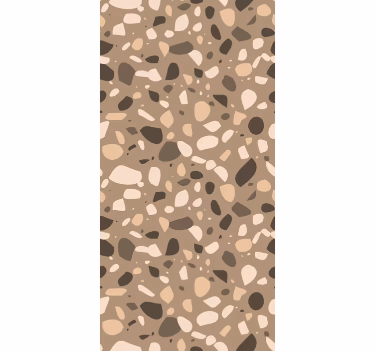 Tapete z drugačnim besedilom rjavi klasični terrazzo - TenStickers