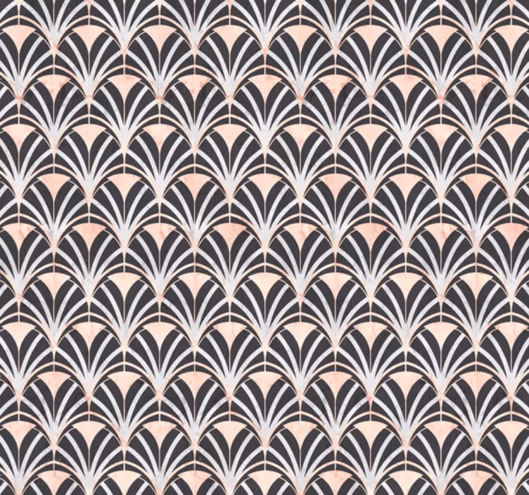 Tapeta z vzorcem ploščic v art deco marmor efektu - TenStickers