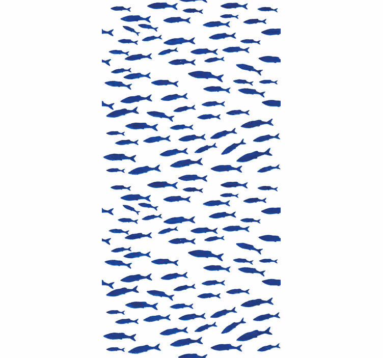 Swarming fish pattern tapete za otroške sobe - TenStickers