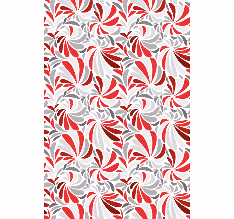 Floral swirl motif hodnikovski tapeti - TenStickers