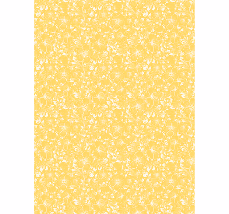 Delicate yellow motif hodnikovski tapeti - TenStickers