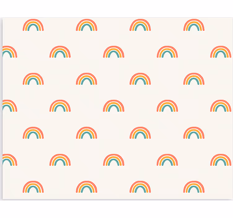 Skandinavski tapeti barvite padajoče mavrice - TenStickers