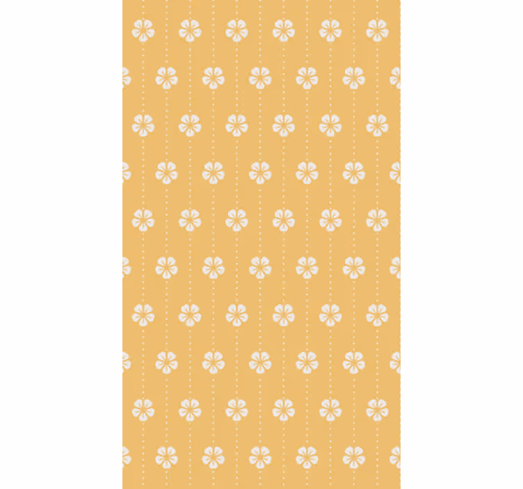 Tapeta za dnevno sobo z elegantnim cvetličnim vzorcem - TenStickers