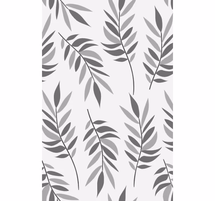 Tapeta za dnevno sobo eleganten listnat vzorec - TenStickers
