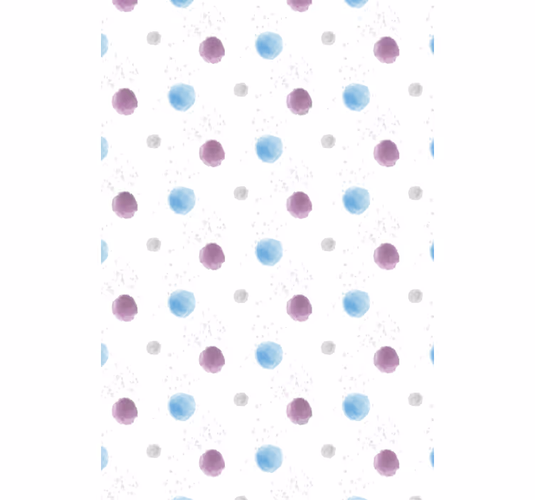 Tapeta za dnevno sobo Živahni pikasti krogi - TenStickers