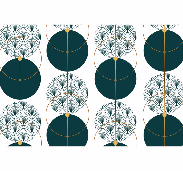 Glamour style geo art geometrijski zidni papir - TenStickers