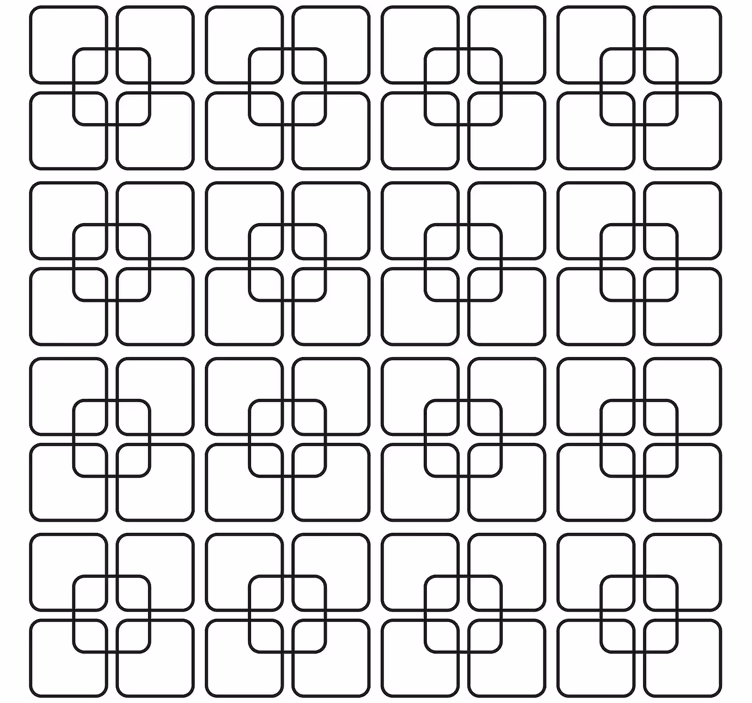 Black squares urban pattern geometrijski zidni papir - TenStickers