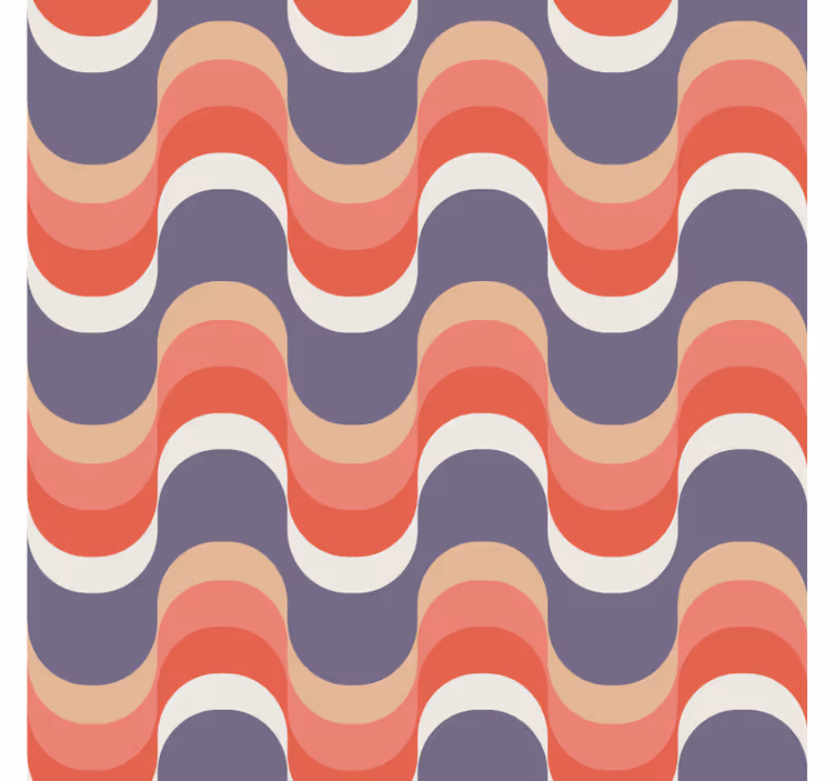 Wavy pattern design geometrijski zidni papir - TenStickers
