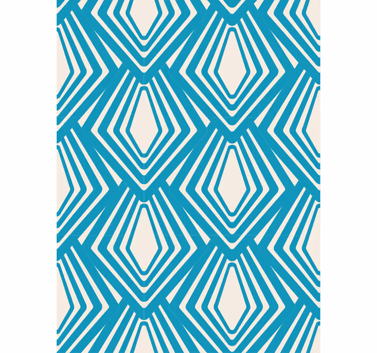 Geometrijski diamantni vzorec zidnega papirja - TenStickers