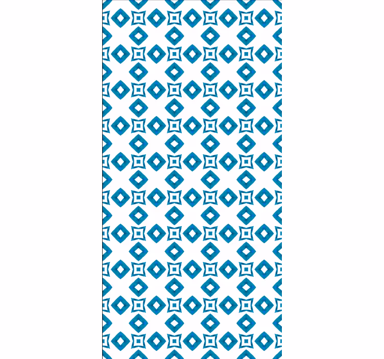 Tapete za kuhinjo geometrijski modri vzorec - TenStickers