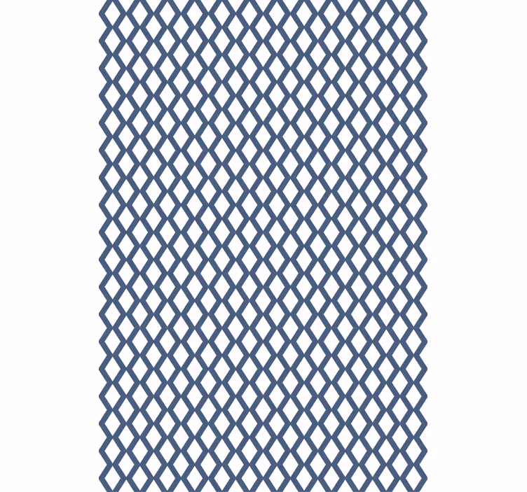 Moderno tapeta za stene vzorec diamanta v hampton stilu - TenStickers
