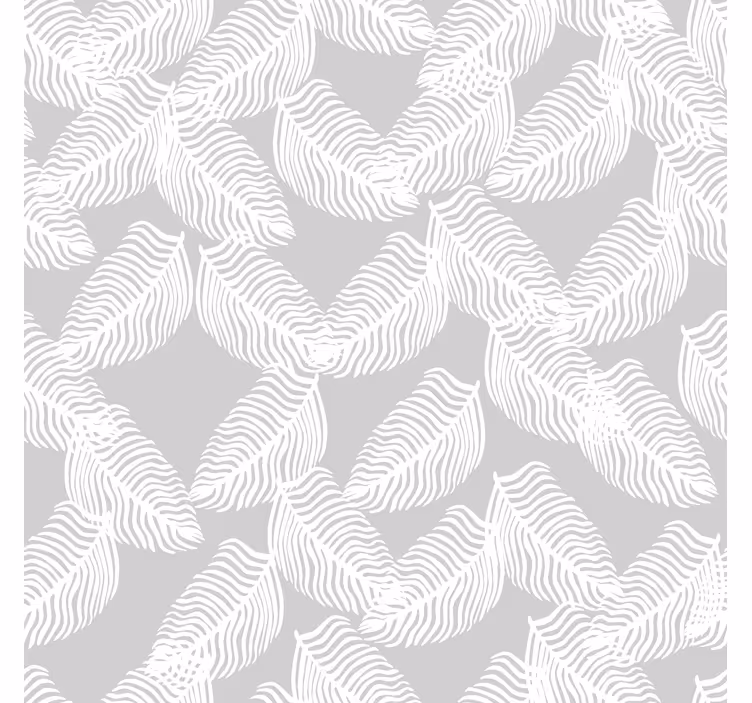 Moderno tapeta za stene sivo minimalistično cvetje - TenStickers