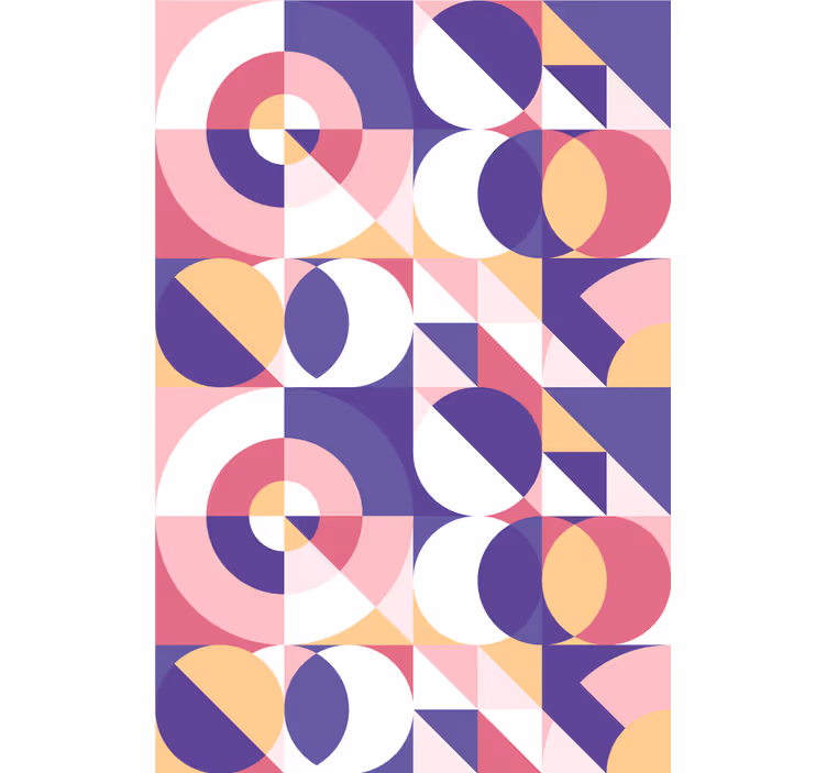 Moderno tapeta za stene geometrijski krogi - TenStickers