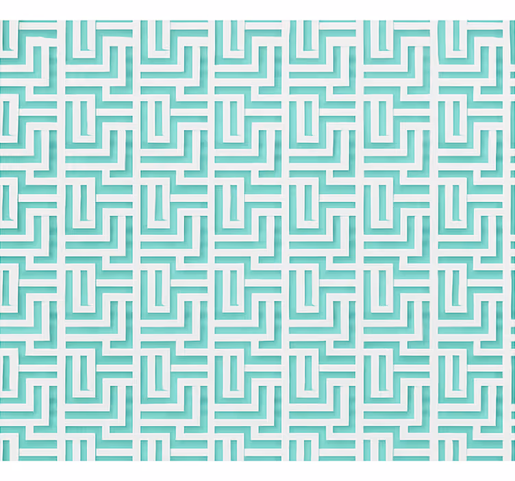 Tapete za jedilnico modri geometrijski kvadrati - TenStickers