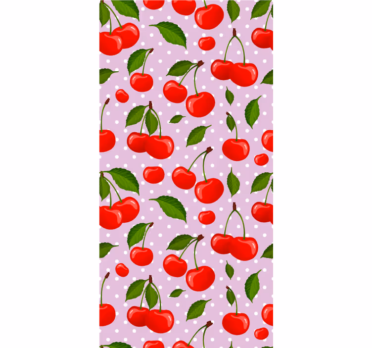 Tapete za jedilnico češnje in listi - TenStickers